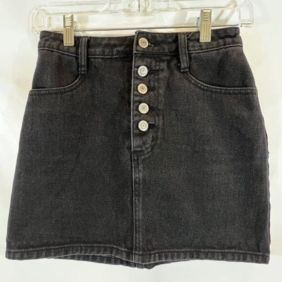 Brandy Melville Dresses & Skirts - Brandy Melville Black Denim Mini -S